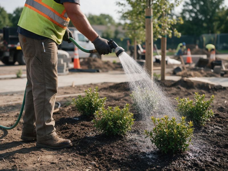 planting and softscape project near Edina, MN