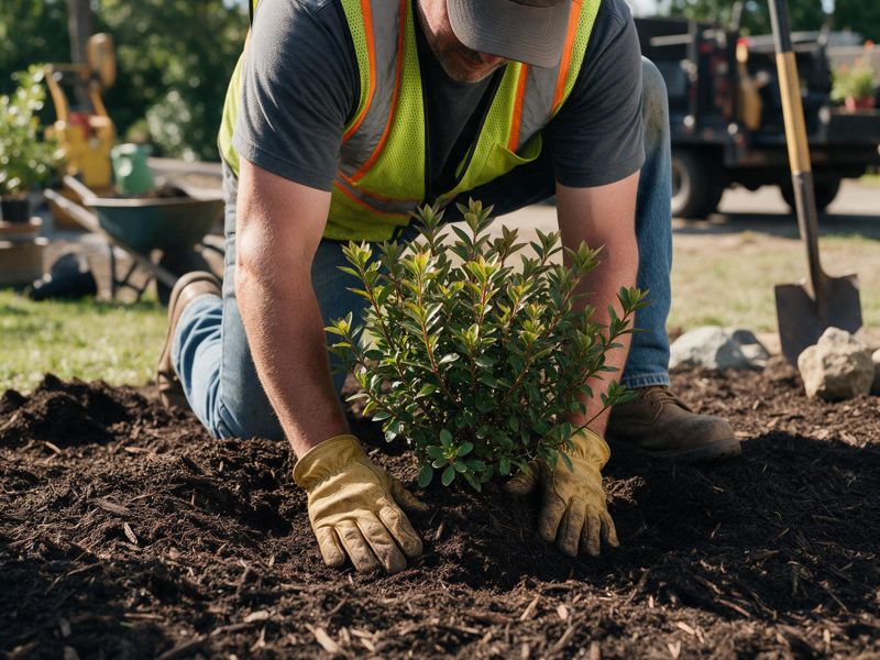 planting and softscape project near Edina, MN